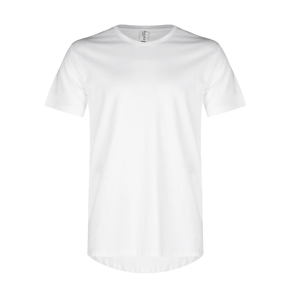 White Straight Scoop T-Shirt