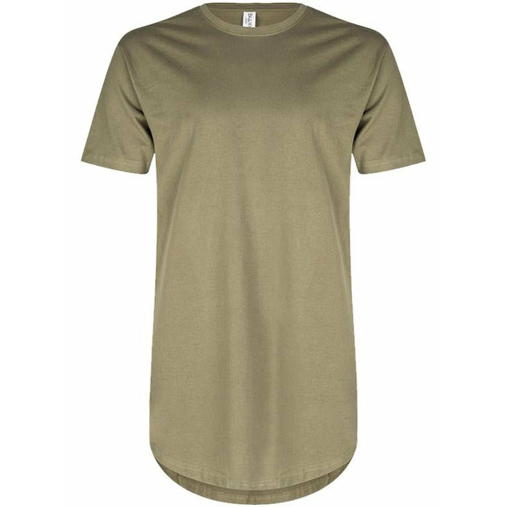 Olive Tall Long Scoop T-Shirt